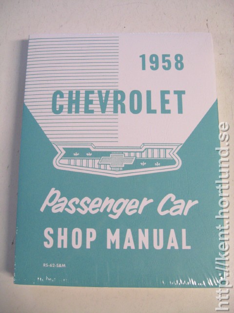 1958 Chevrolet Shop Manual (grundbok för 59-60)