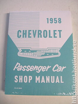 1958 Chevrolet Shop Manual (grundbok för 59-60)