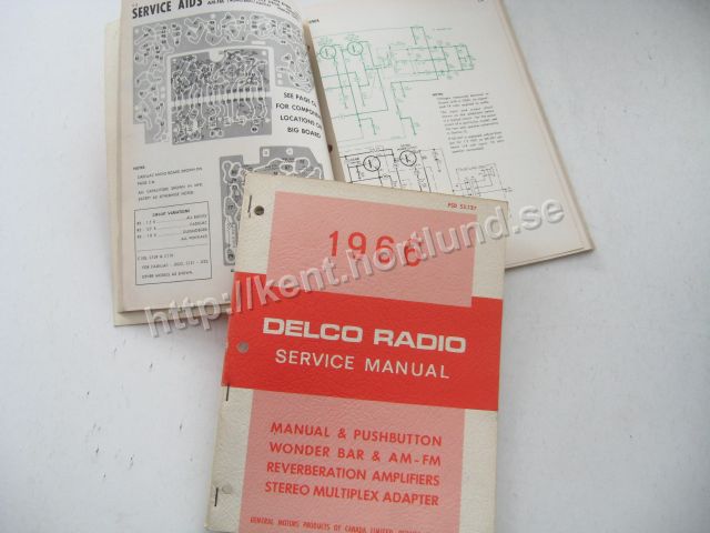 1966 Delco Radio Service Manual