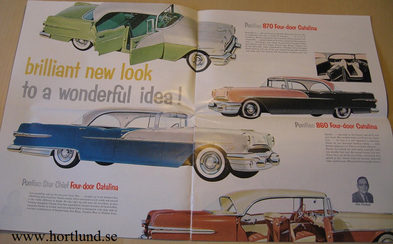 1956 Pontiac broschyr folder 2:dra utg. - 2