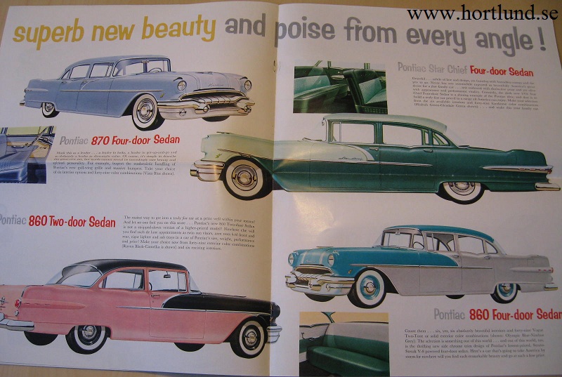 1956 Pontiac broschyr folder 2:dra utg. - 4
