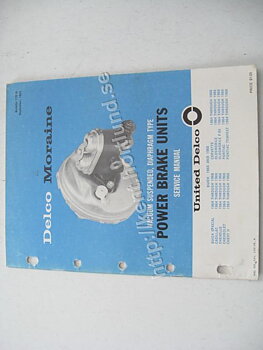 1964-1966 Delco Moraine Power Brake Units Service Manual