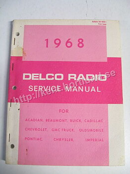 1968 Delco Radio Service Manual