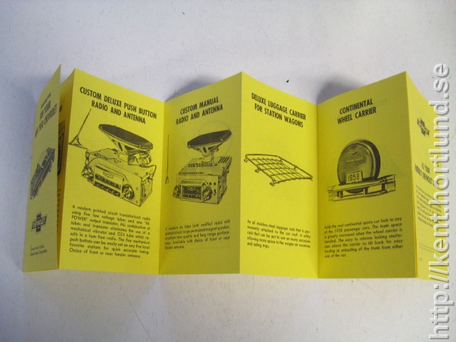 1958 Chevrolet Accessories