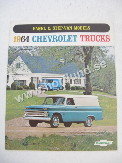 1964 Chevrolet Trucks Panel & Step-Van Models Försäljningsbroschyr