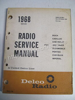 1968 Delco Radio Service Manual