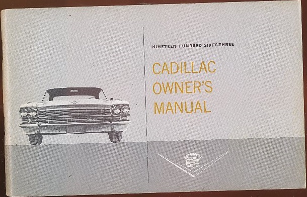 1963 Cadillac Owner's Manual - 2