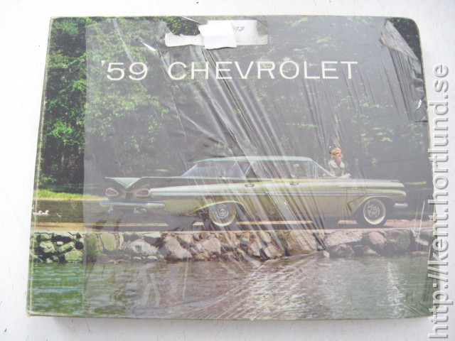 1959 Chevrolet Dealer Album With Color And Fabric Selection
