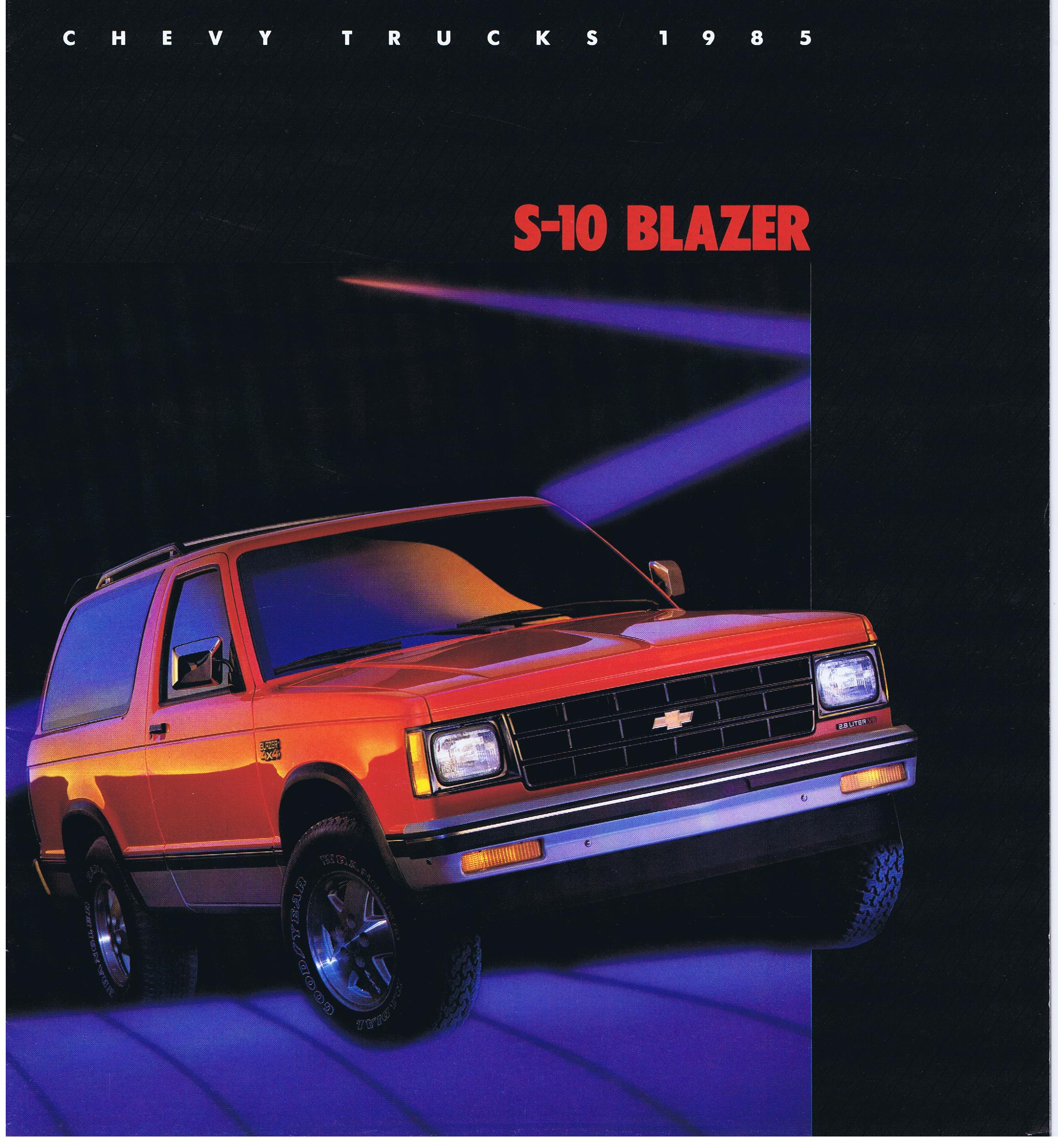 1985 Chevrolet Truck S-10 Blazer Broschyr