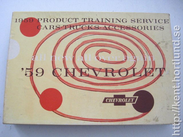 1959 Chevrolet Product Training Service Cars, Trucks and Accessories