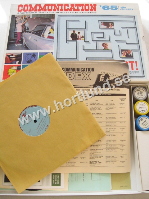 1965 Chevrolet Communication January Planned Prospecting Innehåller Filmrullar samt Skivor