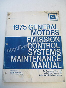 1975 GM Emission Controll Systems Maintenance Manual