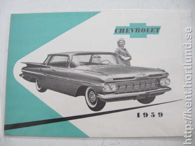 1959 Chevrolet Försäljningsbroschyr Svenska
