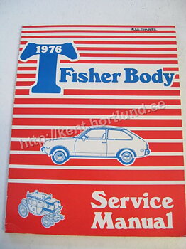 1976 Fisher T Body Service Manual Chevette och Acadian