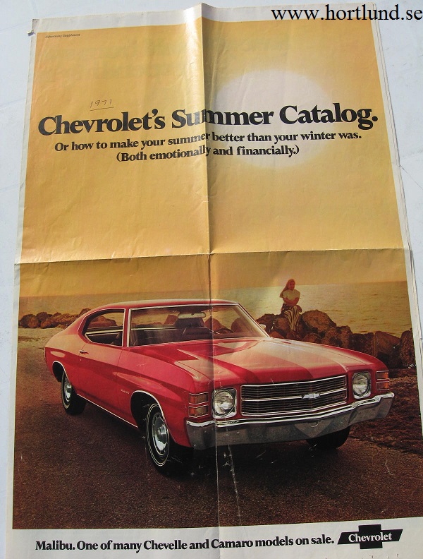 1971 Chevrolet Stor Försäljningsfolder