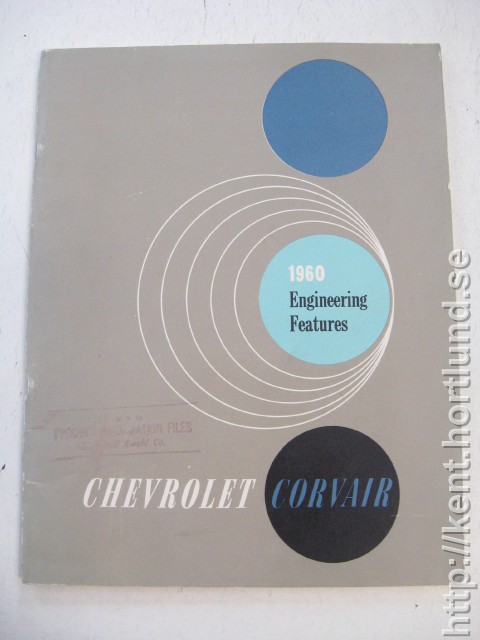 1960 Chevrolet Corvair Engineering Features