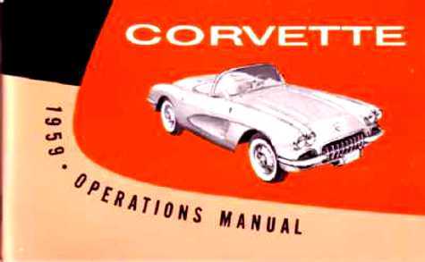 1959 Chevrolet Corvette Owner's Manual