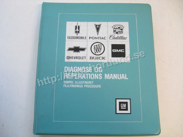 1979 Diagnose och Reparations Manual  70-79 Danska Dansk DK