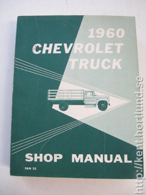 1960 Chevrolet Truck Shop Manual original