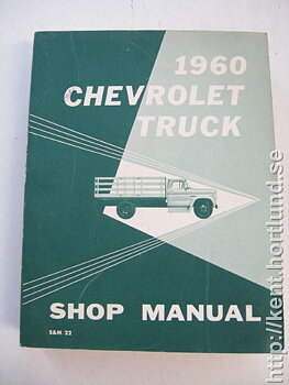 1960 Chevrolet Truck Shop Manual original