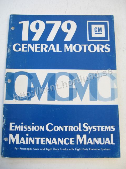 1979 GM Emission Controll Systems Maintenance Manual