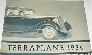 1934 Terraplane broschyr svensk