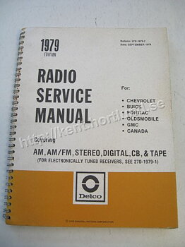 1979 Delco Radio Service Manual