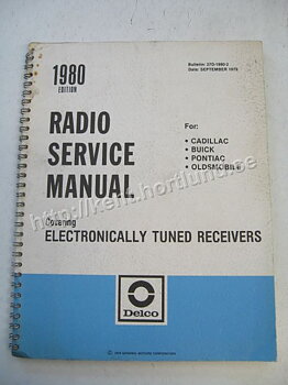 1980 Delco Radio Service Manual