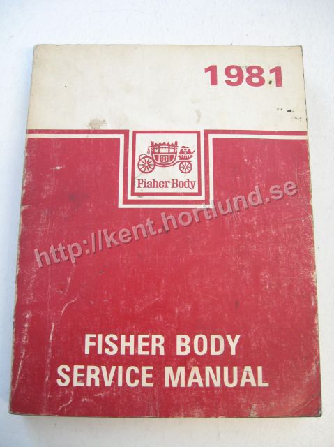 1981 Fisher Body Service Manual