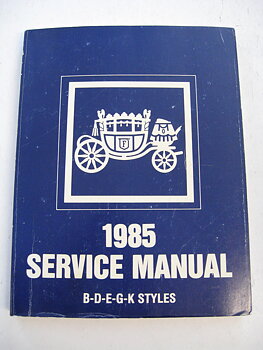 1985 Fisher Body Service Manual