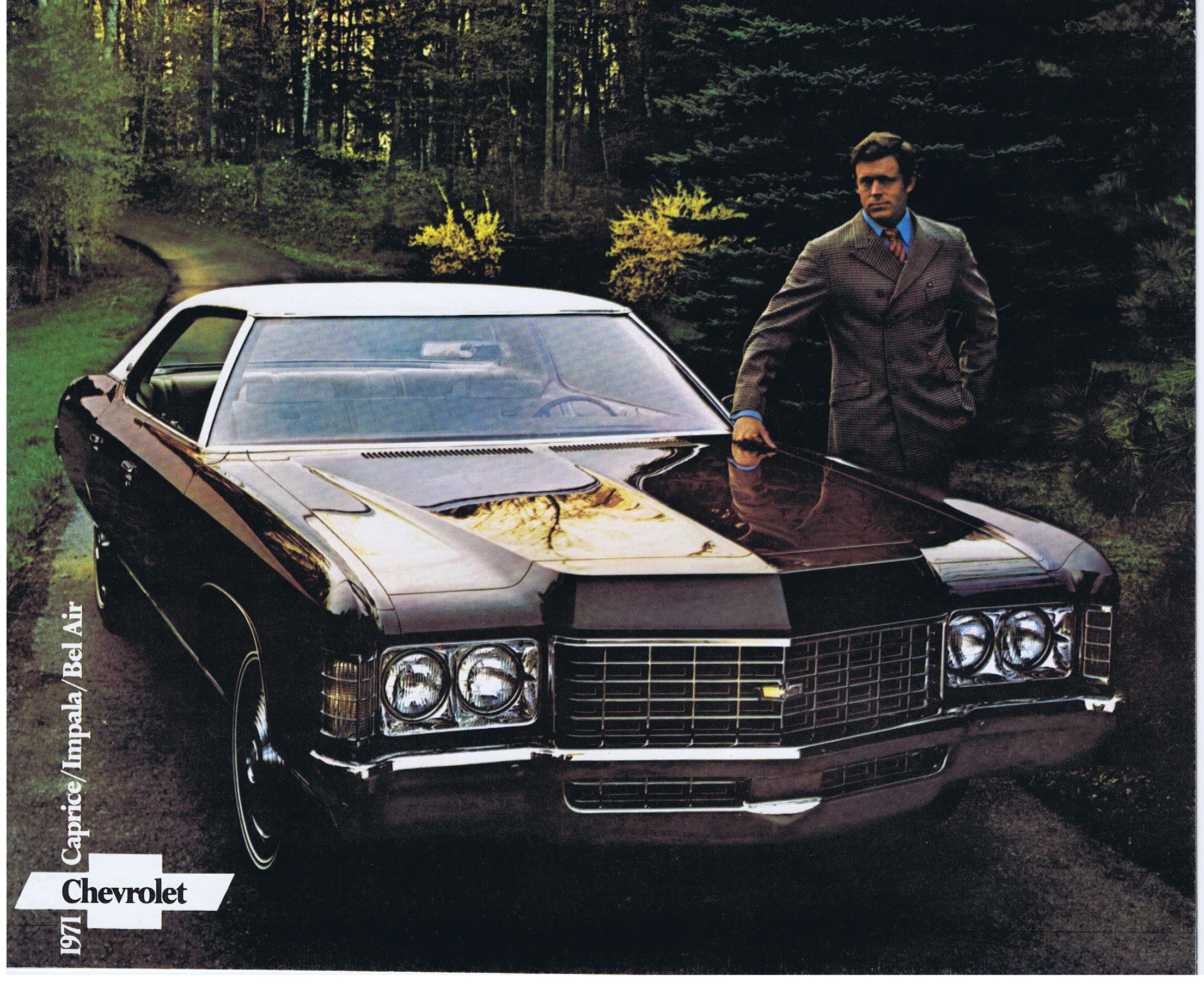 1971 Chevrolet Caprice Impala Bel Air Försäljningsbroschyr