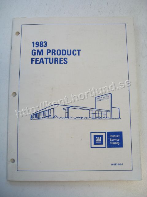 1983 GM Product Service Training Features