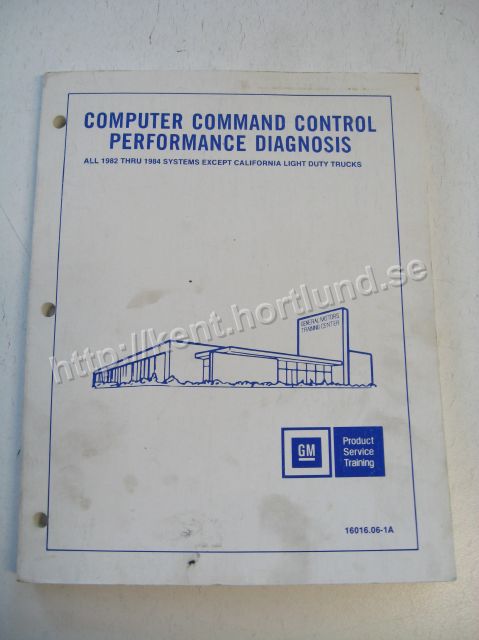 1982-1984  GM Product Service Training Computer Command Control Performance Diagnosis