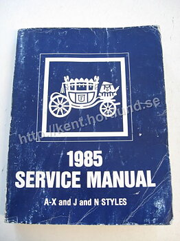 1985 Fisher Body Service Manual A-X and J and N Styles