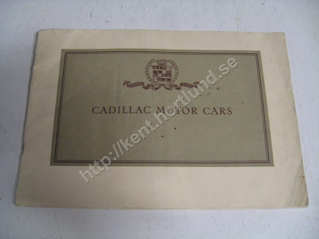 1926 Cadillac Försäljningsbroschyr