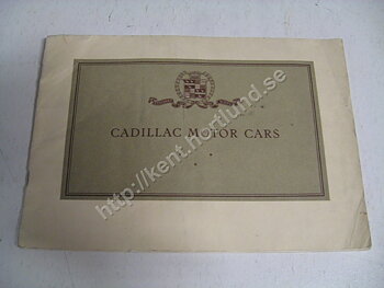 1926 Cadillac Försäljningsbroschyr