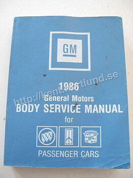 1986 GM Body Service Manual Passenger Cars