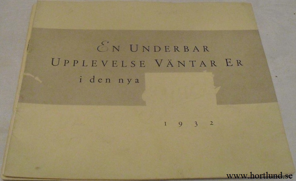 1932 Buick broschyr Svenskt unikt original!