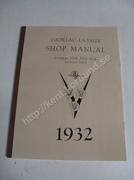 1932 Cadillac 355-B, 370-B, 452-B La Salle 345-B Shop manual