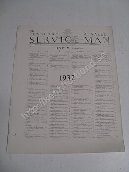 1932 Cadillac, La Salle The Cadillac La Salle service man