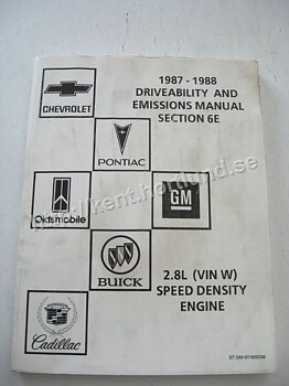 1987-1988 GM 2.8L Vin W Speed Density Engine