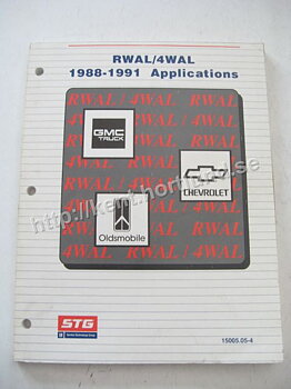 1988-1991 Chevrolet GMC Truck Oldsmobile RWAL 4WAL Applications