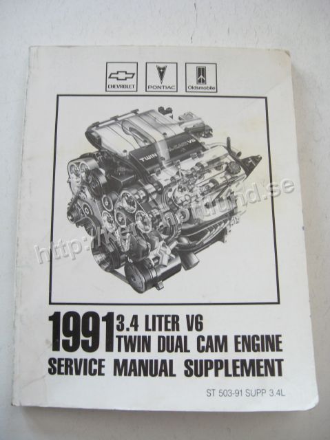 1991 Service Manual Supplement Chevrolet Lumina, Pontiac GrandPrix, Oldsmobile Cutlass Supreme