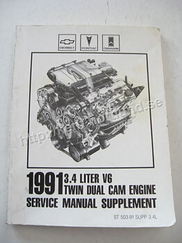 1991 Service Manual Supplement Chevrolet Lumina, Pontiac GrandPrix, Oldsmobile Cutlass Supreme