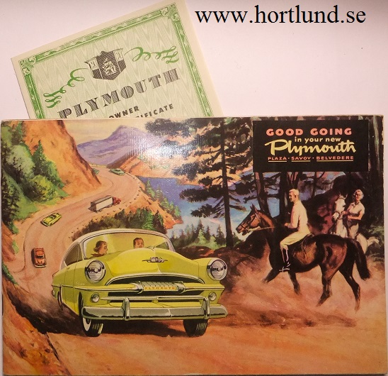 1954 Plymouth Owners Manual