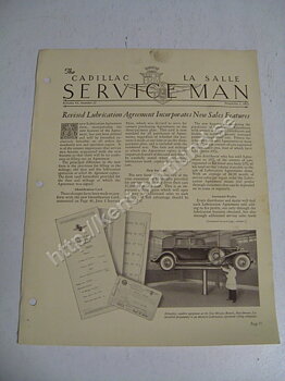 1932 Cadillac, La Salle The Cadillac La Salle service man