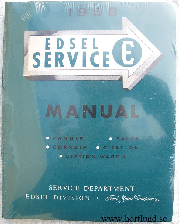 1958 Edsel Service Manual