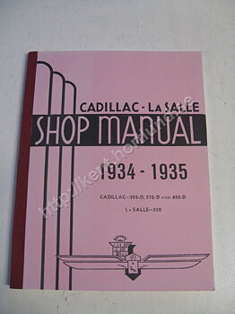 1934-35 Cadillac 355-D and 452-D La Salle 350 Shop manual
