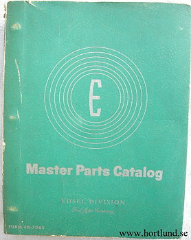 1958 Edsel Master Parts Catalog
