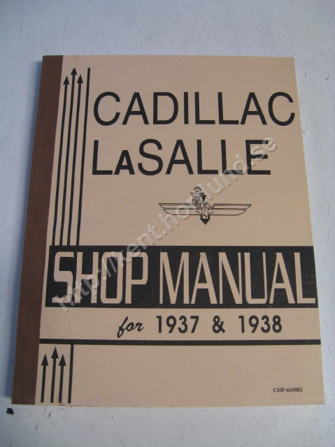 1937-1938 Cadillac and La Salle  Shop manual